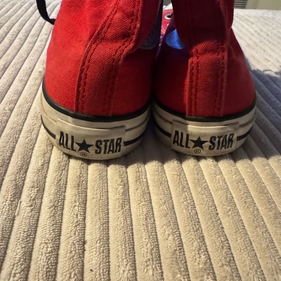 Converse Red High-Top Sneakers - Picture 6 of 12
